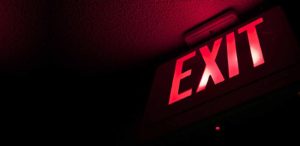 exit red sign