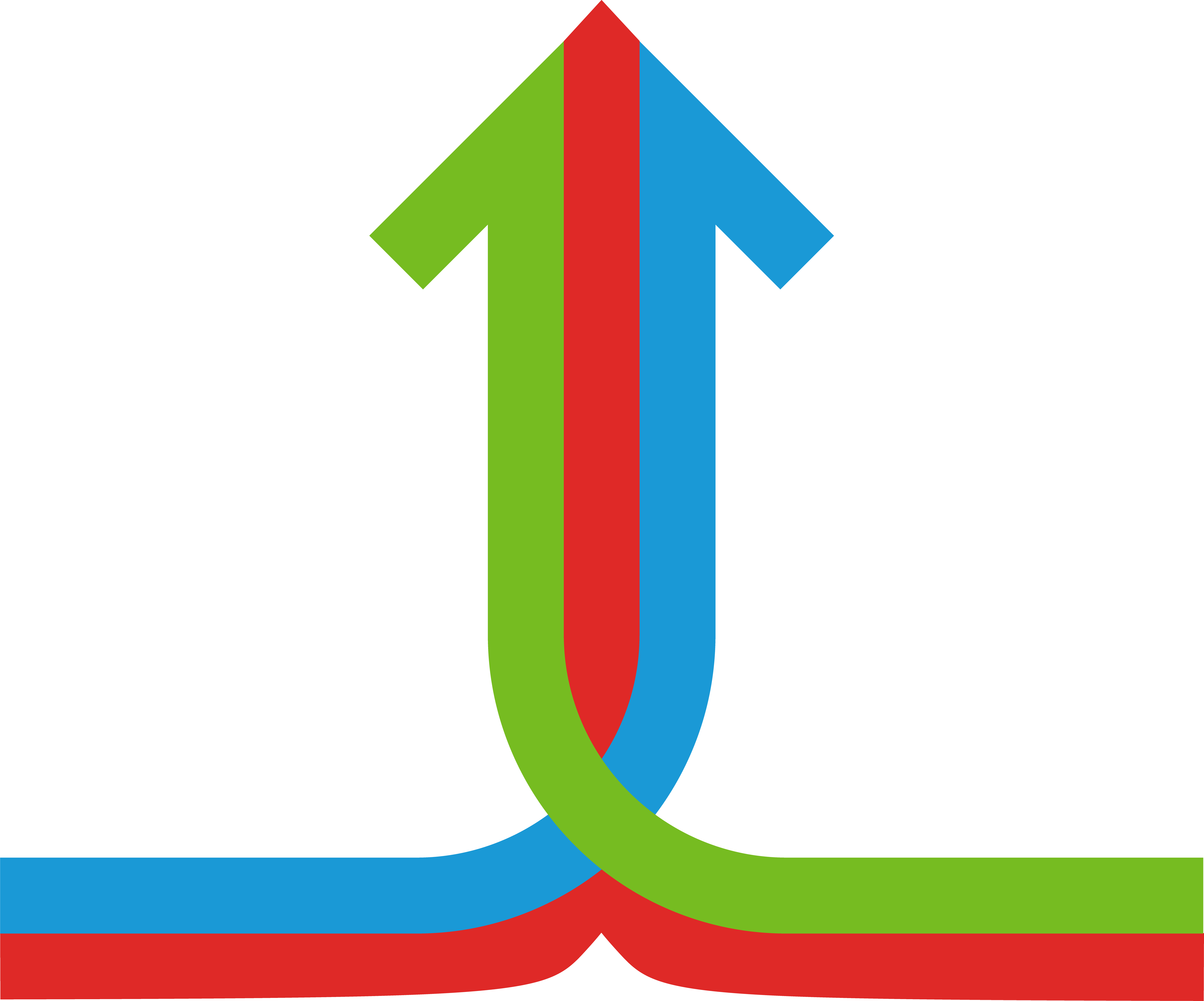 Three Co Merge Arrow
